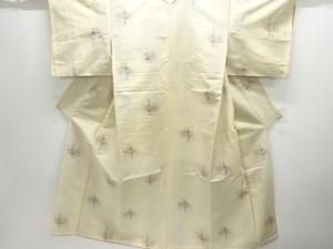 花籠模様織り出し手織り紬着物